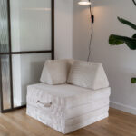 Jindl cord beige vrijstaand gestapeld