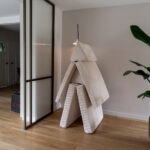 Jindl cord beige vrijstaand poppetjes