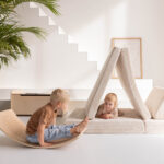 Jindl speelbank cord beige + balance board