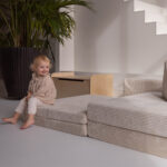 Jindl speelbank cord beige even chillen