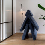 Jindl speelbank cord vrijstaand blauw poppetje