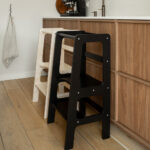 Leertoren Jindl hout en naturel in keuken