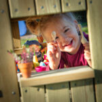 Outdoor poppenhuis XL Erzi detail