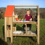 Outdoor poppenhuis XL Erzi sfeer