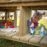 Outdoor poppenhuis XL Erzi spelen kiekeboe