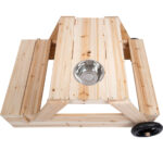 Picknicktafel, modderkeuken en zandbak 3-in-1 voor kinderen bovenaazicht
