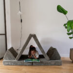 Speelbank Jindl rib legergroen chillen