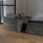 Speelbank Jindl ribstof legergroen set