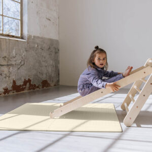 Speelmat set van vier onder glijbaan pikler klimdriehoek