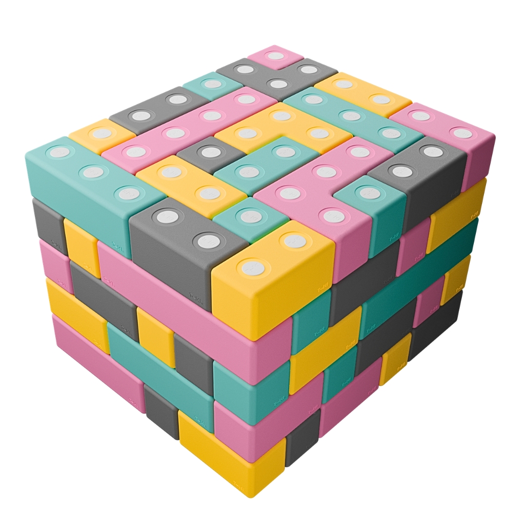 TUKI set BUILDER 110 elementen- GROTE magnetische blokken TUKI set BUILDER 110 elementen