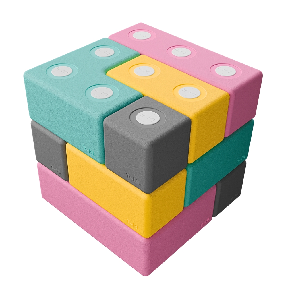 TUKI set BUILDER 12 elementen- GROTE magnetische blokken TUKI set BUILDER 12 elementen