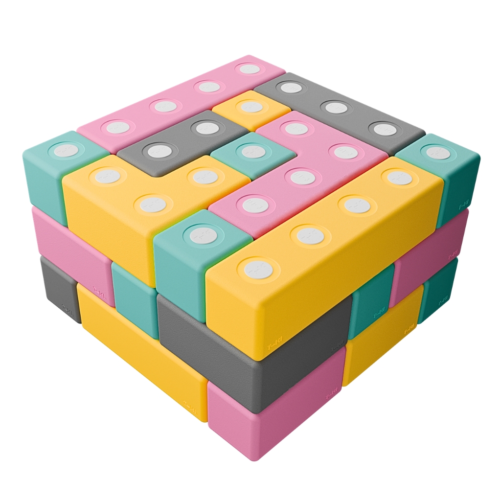 TUKI set BUILDER 43 elementen- GROTE magnetische blokken TUKI set BUILDER 43 elementen