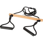Houten trapeze met turnringen vrijstaand