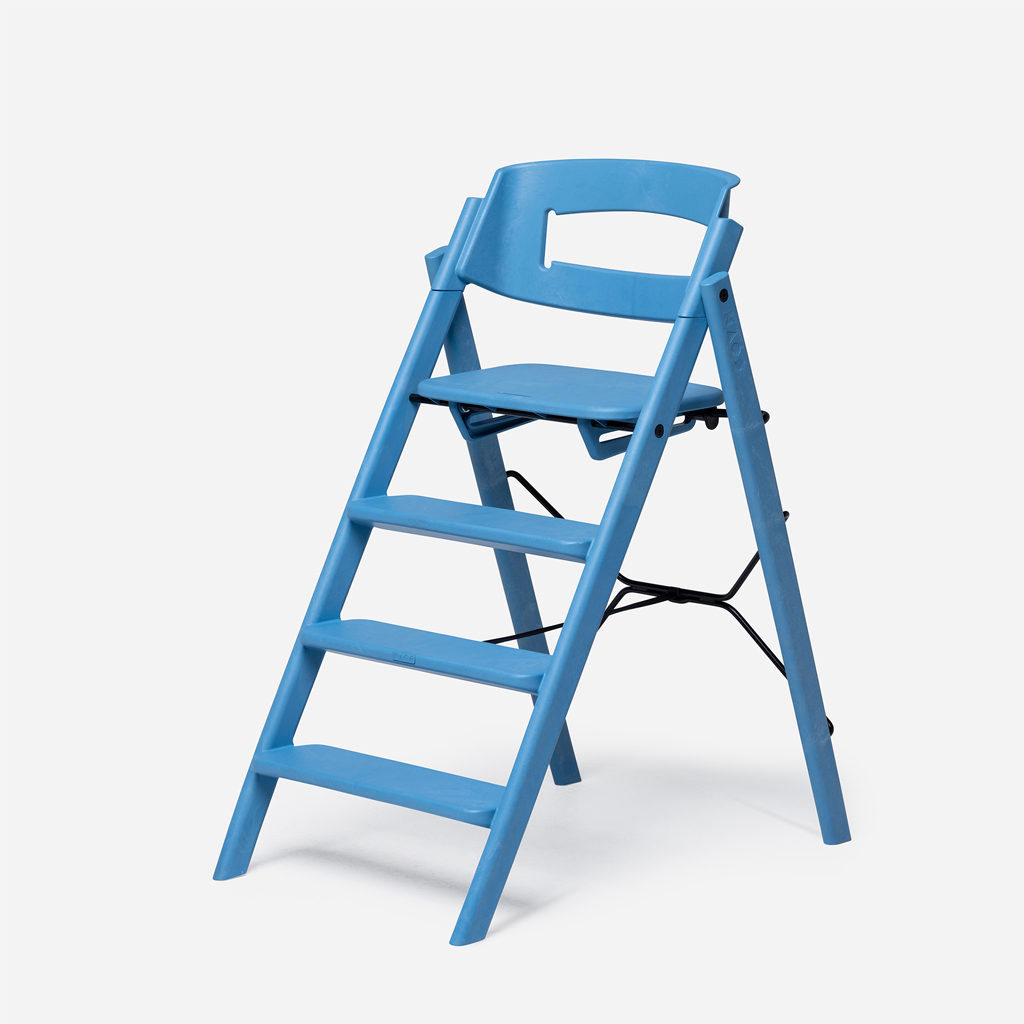 KAOS KLAPP Highchair Swedish Blue Recycled Plastic