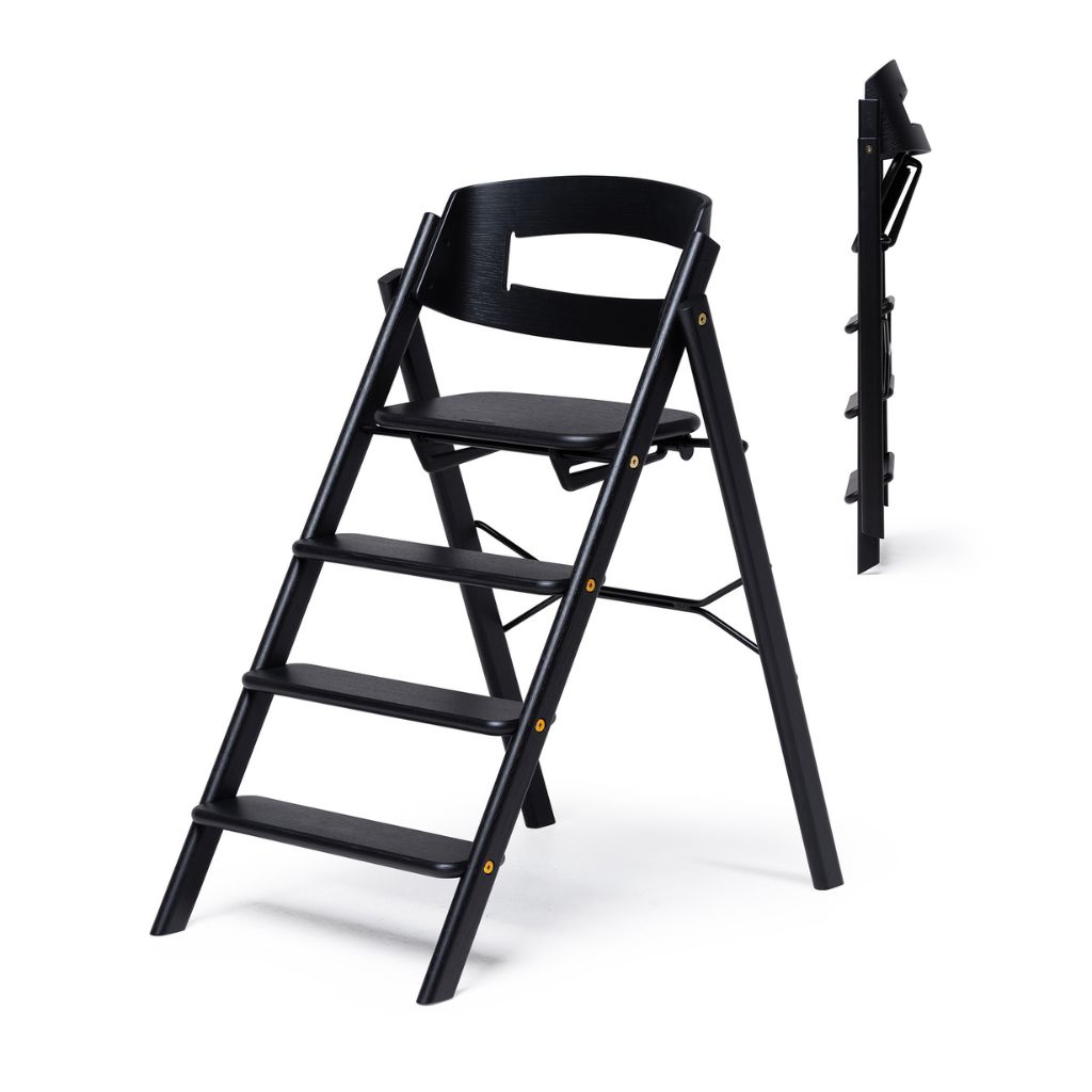 KAOS KLAPP kinderstoel overview zwart eiken