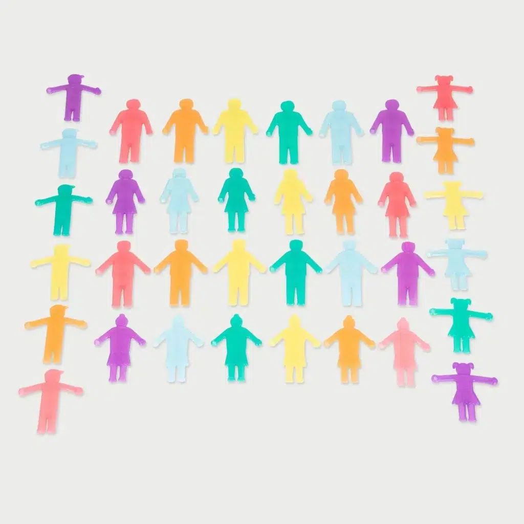 Siliconen poppetjes flexibel gesorteerd