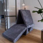 Speelbank Jindl ribstof donkergrijs toren