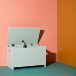 Speelgoedkist Kid's Concept STAR lichtgroen sfeer open