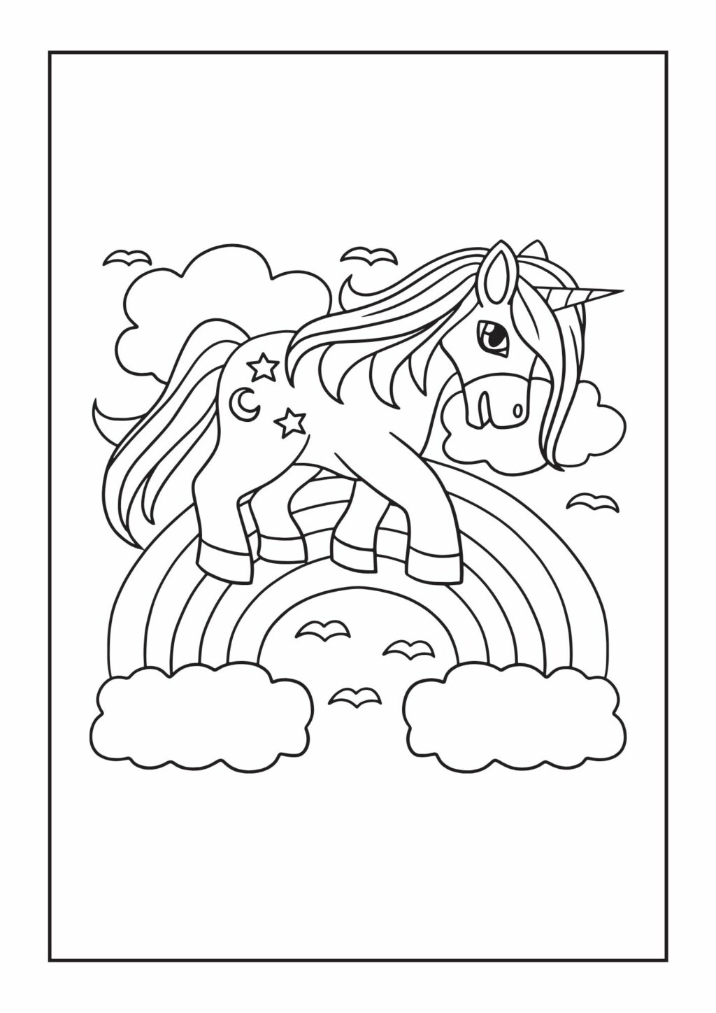 Eenhoorn kleurboek 3