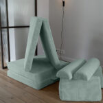 Jindl speelbank cord groenblauw complete set