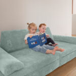 Jindl speelbank cord groenblauw lezen