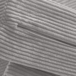 Speelbank Jindl cord ribstof lichtgrijs detail rits open