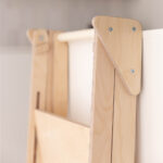 Jindl leertoren inklapbaar en verstelbaar houtkleur detail