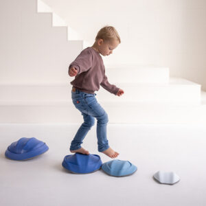 Stapstenen Jindl blauw balanceren water
