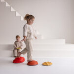 Stapstenen Jindl rood balanceren