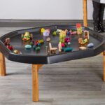 Houten tuff tray standaard voor binnen Cosy (hoogte 40cm)