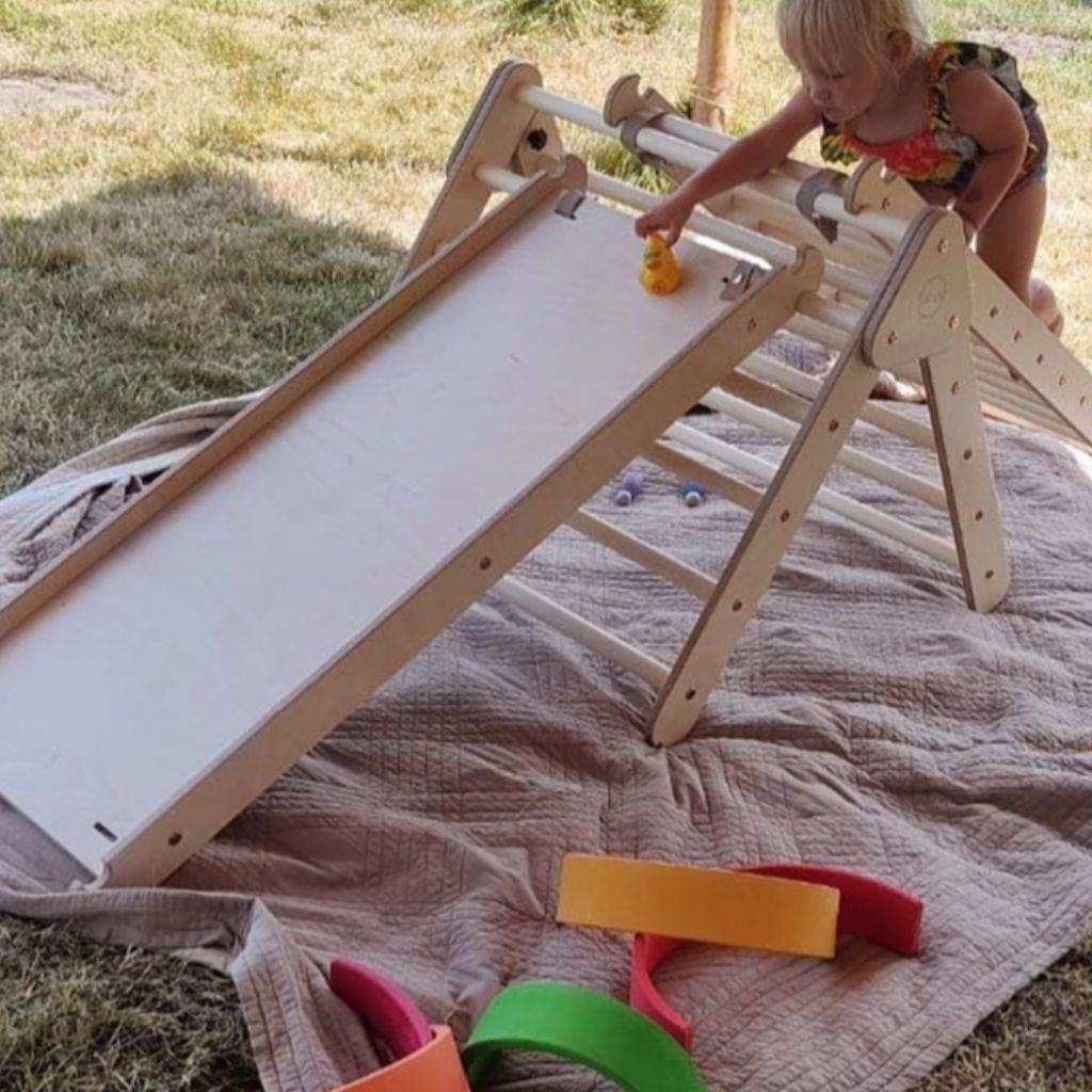 Klimrek buiten gebruiken
