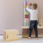 Jindl NOVA speelgoedkast en kubus stoeltje