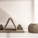 Speelbank groen met zitzak