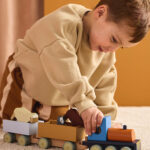 Houten trein met boerderijdieren Kid's Concept Aiden - Image 2