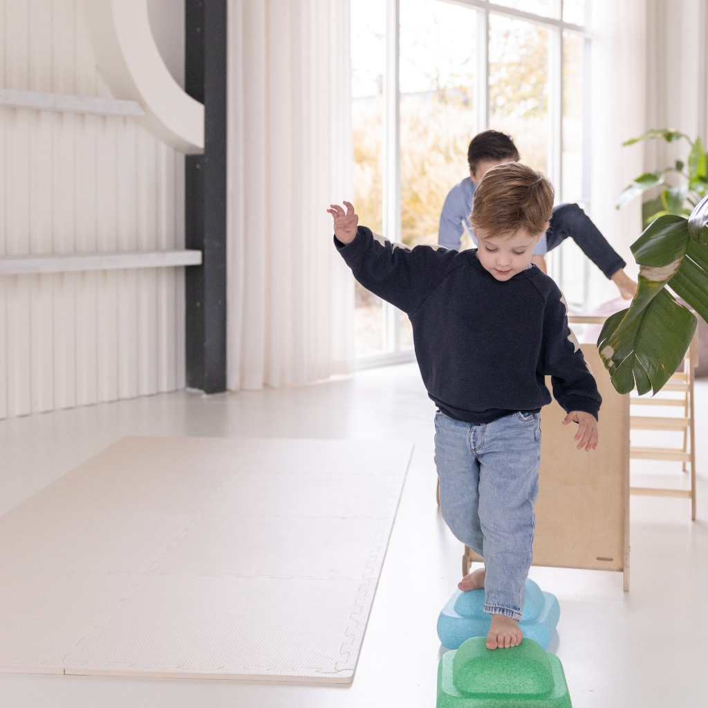 Beige puzzelmat Jindl set van 8 Beige puzzelmat Jindl set van 8