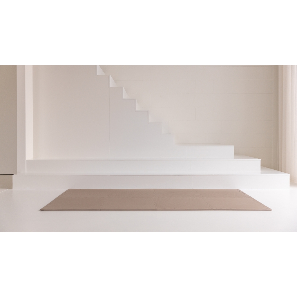 Foam puzzelmat set van 8 bruin Jindl Foam puzzelmat set van 8 bruin Jindl