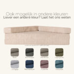 Hoekbank - speelmatras Jindl kleur mogelijkheden