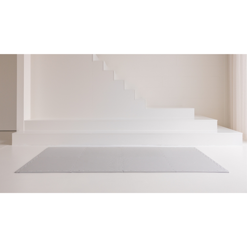 Puzzelmat foammat groot lichtgrijs set van 8 Puzzelmat foammat groot lichtgrijs set van 8