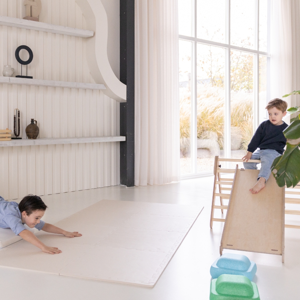 Puzzelmat speelmat set van 8 Jindl beige