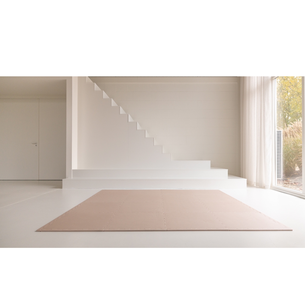 Puzzelmatten set van 16 groot oudroze 240x240 Puzzelmatten set van 16 groot oudroze 240x240