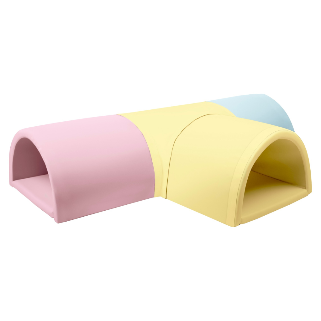 Foam speelset T-tunnel pastel Foam speelset T-tunnel Jindl pastel