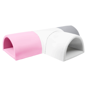Jindl speeltunnel foamset wit, grijs en roze