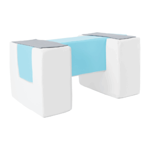 Speelset loopbrug foamblokken wit grijs blauw Jindl