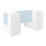 Speelset foamblokken van Jindl leuke loopbrug in het wit met lichtblauw