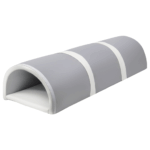 Speelset tunnel van foam in het grijs met witte details