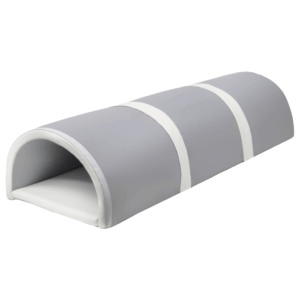 Speelset tunnel van foam in het grijs met witte details