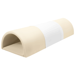 Speelset foam tunnel wit beige