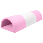 Foam speelset wit en roze tunnel
