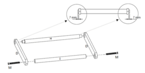 Montage Jindl leertoren verstelbaar en inklapbaar stap 2