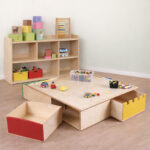 speelgoedtafel Jindl met 4 lades